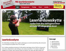 Tablet Screenshot of laserlerduveskytte.com